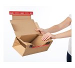 Scatola Return Box CP 069 - S - 28,2 x 19,1 x 9 cm - cartone - avana - ColomPac