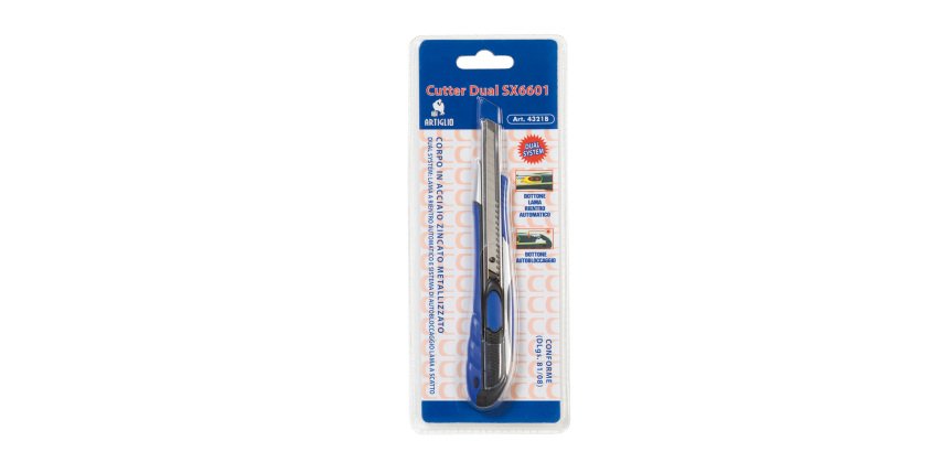 Cutter Dual System SX 6601 - larghezza lama 9 mm - Artiglio