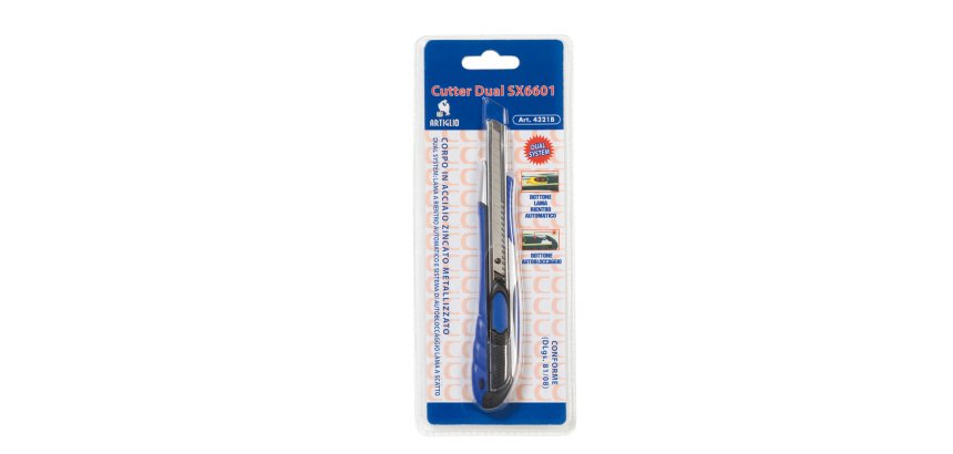 Cutter Dual System SX 6601 - larghezza lama 9 mm - Artiglio