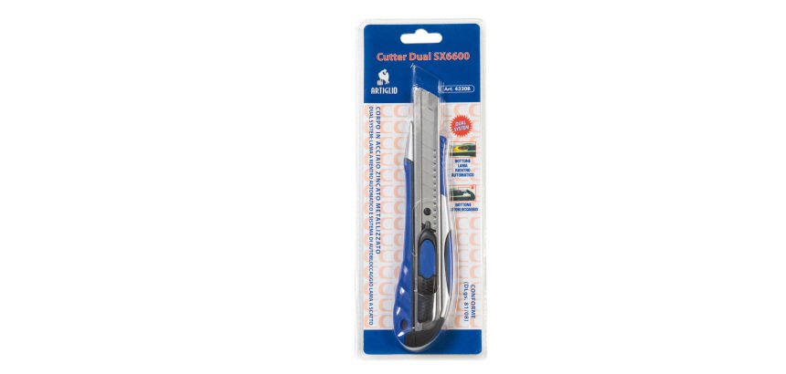 Artiglio SX-6600 Black, Blue, Stainless steel Snap-off blade knife