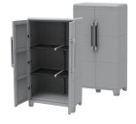 Armadio Transforming Modular 3 - 78 x 43,6 x 143 cm - PPL - grigio - Terry