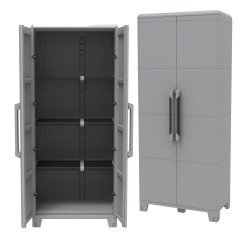 Armadio Transforming Modular 4 - 78 x 43,6 x 184,4 cm - PPL - grigio - Terry