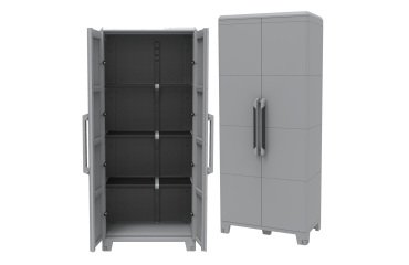 Armadio Transforming Modular 4 - 78 x 43,6 x 184,4 cm - PPL - grigio - Terry