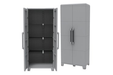 Armadio Transforming Modular 4 - 78 x 43,6 x 184,4 cm - PPL - grigio - Terry