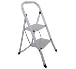 Scaletta Dalì - 2 gradini - acciaio verniciato - grigio chiaro - Marchetti