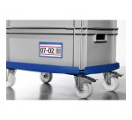 Buste identificative - con bande adesive - 150 x 67 mm - blu - Durable - conf. 50 pezzi