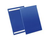 Buste identificative - con bande adesive - A4 verticale - blu - Durable - conf. 50 pezzi