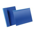 Buste identificative - con aletta pieghevole - A4 orizzontale - blu - Durable - conf. 50 pezzi