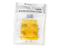 Portamonete - PVC - 1 euro - giallo - HolenBecky - blister 20 pezzi