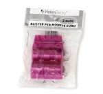 Portamonete - PVC - 2 euro - viola - HolenBecky - blister 20 pezzi