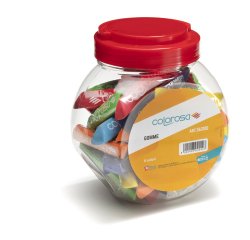 Gomma soft touch - 8 cm - colori assortiti - Colorosa - expo 48 pezzi