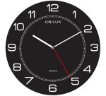 Orologio da parete Mega - diametro 57,5 cm - nero - Unilux
