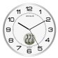 Orologio da parete Tempus - con termometro - diametro 30 cm - bianco - Unilux