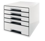 Cassettiera Drawer Cabinet Cube 5 - 28,7 x 27 x 36,3 cm - bianco - Leitz