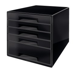 Cassettiera Drawer Cabinet Cube 5 - nero - Leitz