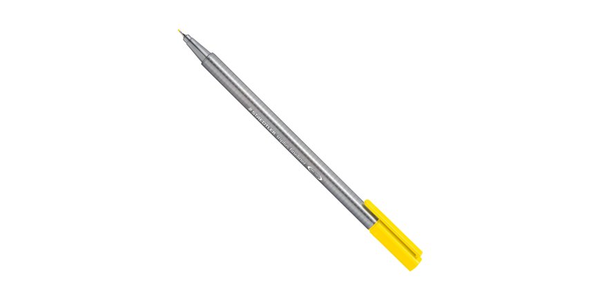 Penna Fineliner triplus - tratto 0,30mm - giallo - Staedtler