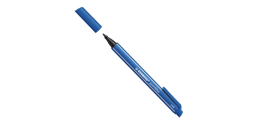Pennarello PointMax punta feltro - punta 0,80mm - blu - Stabilo