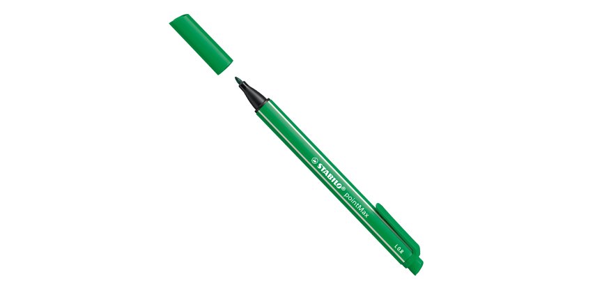 Pennarello PointMax punta feltro - punta 0,80mm - verde - Stabilo