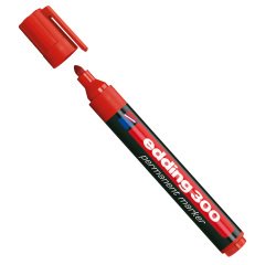 Marcatore permanente 300 - punta conica - da 1,5 a 3 mm - rosso - Edding