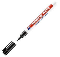 Marcatore permanente 404  - punta tonda extra fine  - 0,75 mm - nero - Edding