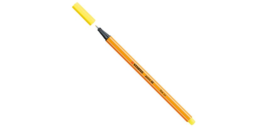 Fineliner Point 88 - tratto 0,4 mm - giallo limone 24 - Stabilo