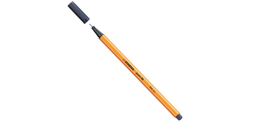 Fineliner Point 88 - tratto 0,4 mm - grigio payne 98 - Stabilo