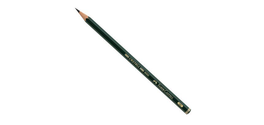 Matita in grafite Castell 9000 - gradazione 6B - esagonale - Faber-Castell