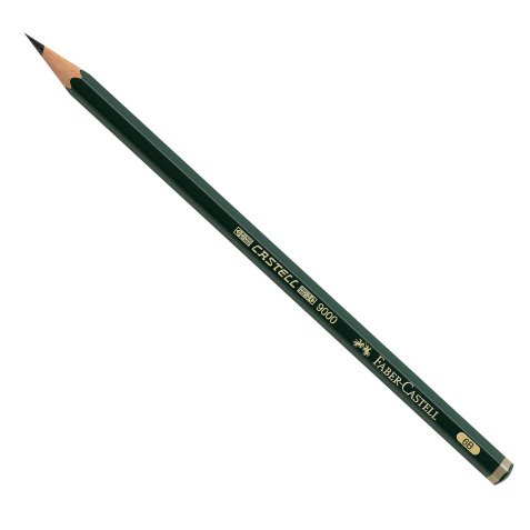 Matita in grafite Castell 9000 - gradazione 6B - esagonale - Faber-Castell