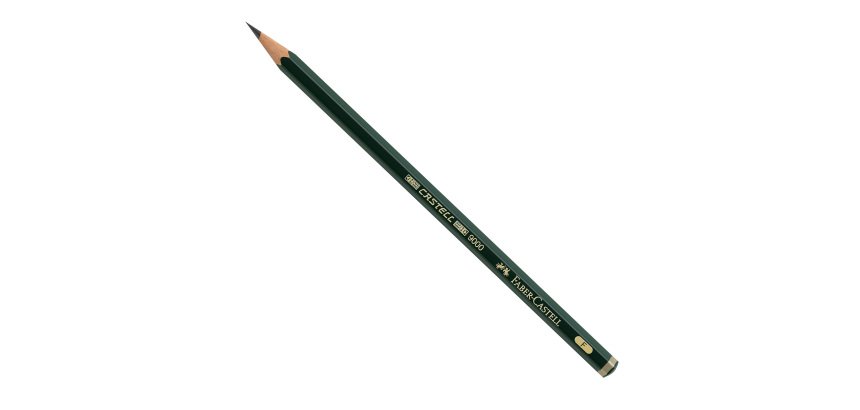 Matita in grafite Castell 9000 - gradazione F - esagonale - Faber-Castell