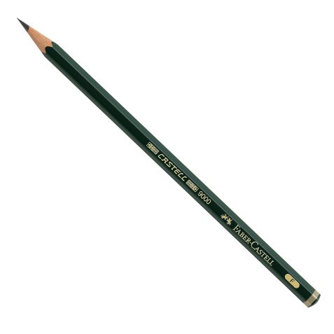 Matita in grafite Castell 9000 - gradazione F - esagonale - Faber-Castell