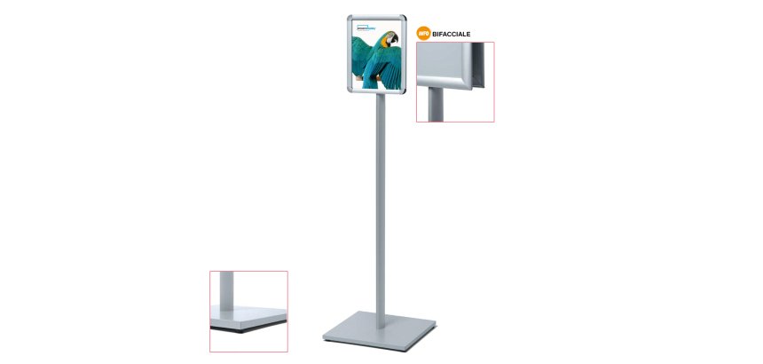 Display Catching Pole bifacciale - A4 - Studio T