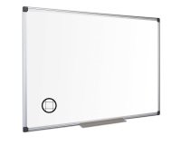 Lavagna magnetica Maya a quadretti - 60 x 90 cm - bianco - Bi-Office