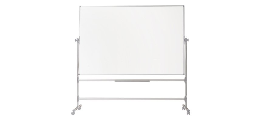 Lavagna magnetica girevole Earth - 90 x 120 cm - bianco - Bi-Office
