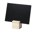 Supporti wood per targhette - 6 targhette incluse - Securit - set 12 pezzi