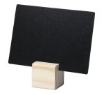 Supporti wood per targhette - 6 targhette incluse - Securit - set 12 pezzi