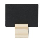 Supporti wood per targhette - 6 targhette incluse - Securit - set 12 pezzi