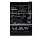 Lavagna da parete XXL - 40 x 40 cm - nero - Securit - set 6 pezzi affiancabili