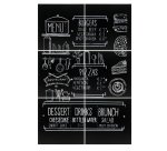 Lavagna da parete XXL - 40 x 40 cm - nero - Securit - set 6 pezzi affiancabili