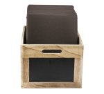 Cassetta portamenù - con lavagna - 21 x 33 x 24,2 cm - Securit