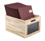 Cassetta portamenù - con lavagna - 21 x 33 x 24,2 cm - Securit