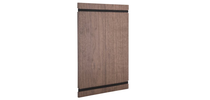 Portamenù Tablet con elastici - 32 x 22 cm - legno di noce - Securit