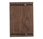 Portamenù Tablet con elastici - 32 x 22 cm - legno di noce - Securit