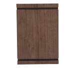 Portamenù Tablet con elastici - 32 x 22 cm - legno di noce - Securit