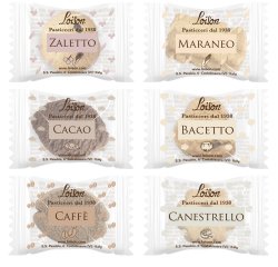 Biscotti al burro assortiti - Loison - scatola da 200 biscotti