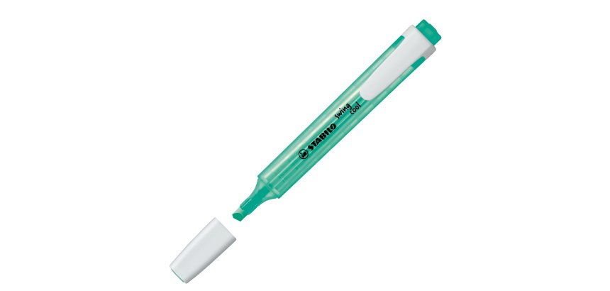 Evidenziatore Swing Cool - punta a scalpello - tratto 1 - 4 mm - turchese - Stabilo