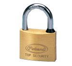 Lucchetto ad arco - ottone massiccio - 6,2 x 4 x 1,4 cm - oro - Metalplus