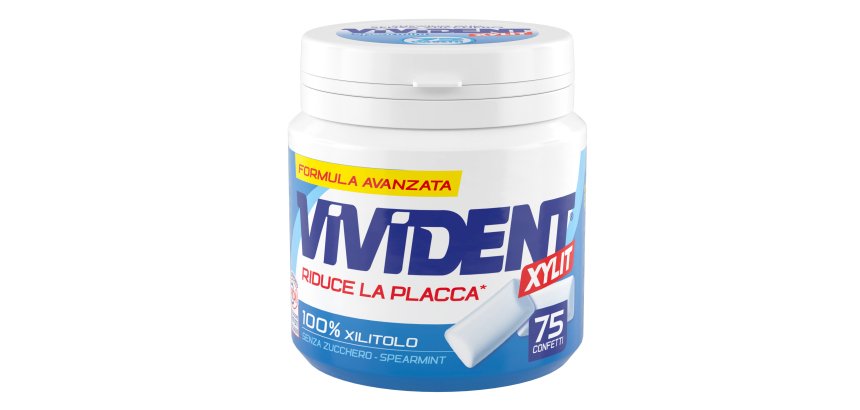Barattolo Vivident Xylit Upgrade - conf. 75 pezzi