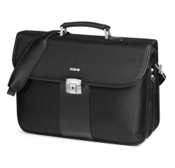 Cartella in tessuto - extra strong - nero - 44x31x20cm - City Time