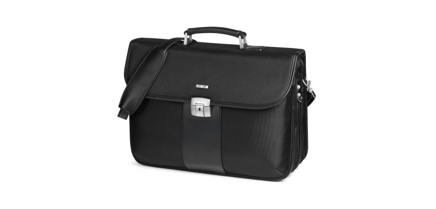 Cartella in tessuto - extra strong - nero - 44x31x20cm - City Time