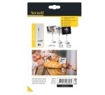 Porta tag - a pinza in acrilico - nero - Securit - set 6 pezzi
